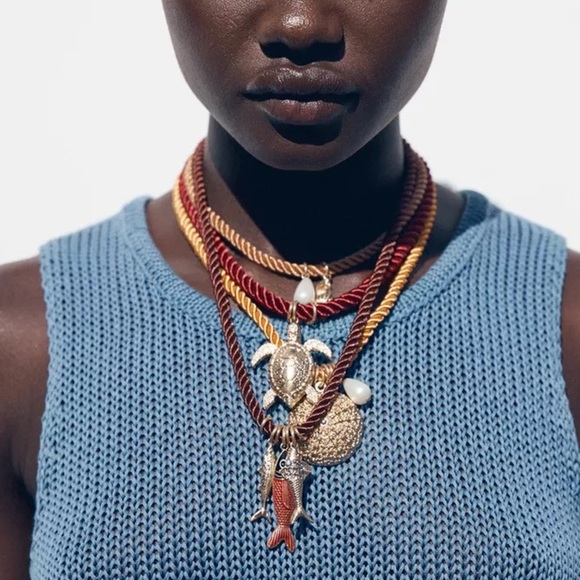 Zara Jewelry - Zara Pack of 4 Rope Necklaces with Marine Charms